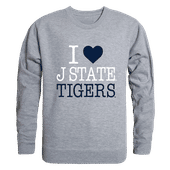 W Republic I Love Crewneck Sweatshirt Jackson State Tigers 552-317