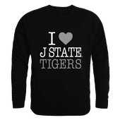 W Republic I Love Crewneck Sweatshirt Jackson State Tigers 552-317