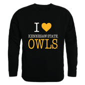 W Republic I Love Crewneck Sweatshirt Kennesaw State Owls 552-320