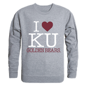 W Republic I Love Crewneck Sweatshirt Kutztown Golden Bears 552-321