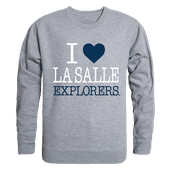 W Republic I Love Crewneck Sweatshirt La Salle Explorers 552-322