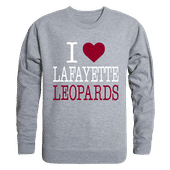 W Republic I Love Crewneck Sweatshirt Lafayette Leopards 552-323