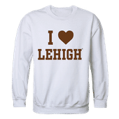W Republic I Love Crewneck Sweatshirt Lehigh Mountain Hawks 552-327