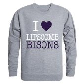 W Republic I Love Crewneck Sweatshirt Lipscomb Bisons 552-328