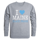W Republic I Love Crewneck Sweatshirt Maine Black Bears 552-334
