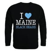 W Republic I Love Crewneck Sweatshirt Maine Black Bears 552-334