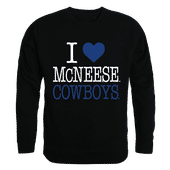 W Republic I Love Crewneck Sweatshirt Mcneese State Cowboys 552-338