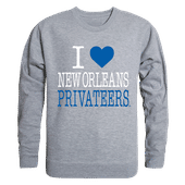 W Republic I Love Crewneck Sweatshirt New Orleans Privateers 552-349