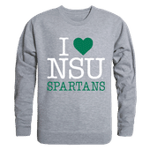 W Republic I Love Crewneck Sweatshirt Norfolk State Spartans 552-350