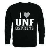 W Republic I Love Crewneck Sweatshirt North Florida Ospreys 552-354