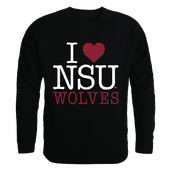W Republic I Love Crewneck Sweatshirt Northern State University Wolves 552-355
