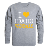 W Republic I Love Crewneck Sweatshirt Idaho Vandals 552-395