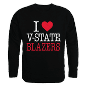 W Republic I Love Crewneck Sweatshirt Valdosta State Blazers 552-398