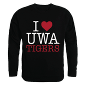 W Republic I Love Crewneck Sweatshirt West Alabama Tigers 552-401