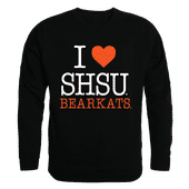 W Republic I Love Crewneck Sweatshirt Sam Houston State Bearkats 552-441