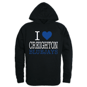 W Republic I Love Hoodie Creighton University Bluejays 553-118