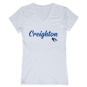 W Republic Women's Script Tee Shirt Creighton University Bluejays 555-118