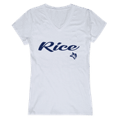 W Republic Women's Script Tee Shirt Rice Owls 555-172