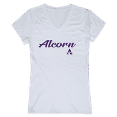 W Republic Women's Script Tee Shirt Alcorn State Bravehawks 555-261