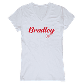 W Republic Women's Script Tee Shirt Bradley Braves 555-270