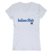 W Republic Women's Script Tee Shirt Indiana State Sycamores 555-314