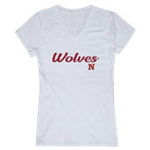 W Republic Women's Script Tee Shirt Northern State University Wolves 555-355