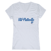 W Republic Women's Script Tee Shirt Wisconsin Platteville Pioneers 555-410