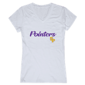 W Republic Women's Script Tee Shirt Wisconsin Stevens Point Pointers 555-412