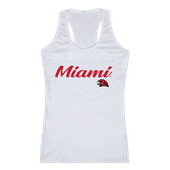 W Republic Women's Script Tank Shirt Miami Of Ohio Redhawks 557-131