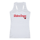 W Republic Women's Script Tank Shirt Western Oregon Wolves 557-406