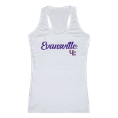 W Republic Women's Script Tank Shirt University Of Evansville Purple Aces 557-424
