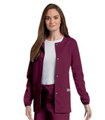 Landau Scrub Zone 3 Pocket Scrub Jacket For Women 75221