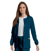 Landau Scrub Zone 3 Pocket Scrub Jacket For Women 75221
