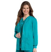 Landau Essentials 4 Pocket Scrub Jacket For Women 7525