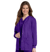 Landau Essentials 4 Pocket Scrub Jacket For Women 7525