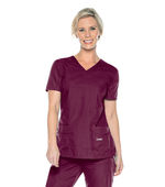 Landau Essentials 4 Pocket Scrub Top For Women 8111