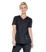 Landau Essentials 4 Pocket Scrub Top For Women 8111