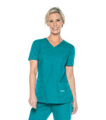 Landau Essentials 4 Pocket Scrub Top For Women 8111