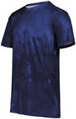 Holloway Adult Cotton-Touch Poly Cloud Tee 222596 NAVY CLOUD PRINT Primary