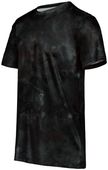 Holloway Adult Cotton-Touch Poly Cloud Tee 222596 BLACK CLOUD PRINT Primary