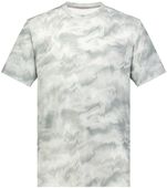 Holloway Adult Cotton-Touch Poly Cloud Tee 222596 SILVER SHOCKWAVE PRINT Primary