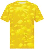 Holloway Adult Cotton-Touch Poly Cloud Tee 222596 GOLD GLACIER PRINT Primary