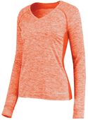 Holloway Ladies Electrify Coolcore Long Sleeve Tee 222770 ORANGE HEATHER Primary