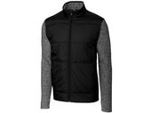 Cutter & Buck Mens Stealth Hybrid Quilted Full Zip Jacket BCK09406