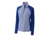 Cutter & Buck Ladies Forge Tonal Stripe Stretch Half Zip Top LCK00068