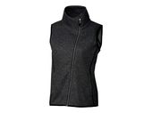 Cutter & Buck Ladies Mainsail Sweater-Knit Full Zip Vest 1.0 LCO00034