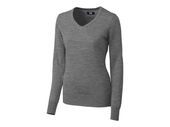 Cutter & Buck Ladies L/S Douglas V-Neck LCS04774