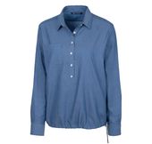 Cutter & Buck Ladies Windward Twill Long Sleeve Popover LCW00012