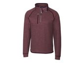 Cutter & Buck Mens Mainsail Sweater-Knit Half Zip Jacket MCO00049