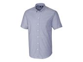 Cutter & Buck Mens Easy Care Stretch Oxford Stripe S/S MCW00140